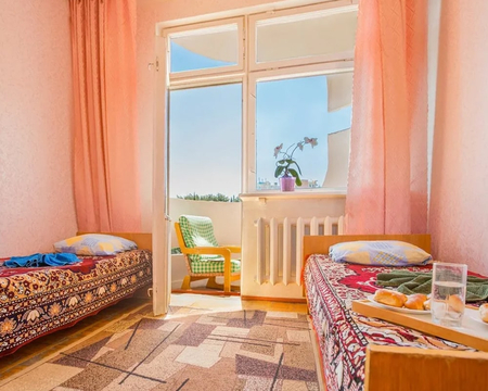 Номер Двухместный номер "ЭКОНОМ" с кондиционером (корп. 5) - Санаторий «Алушта», Алушта - 1